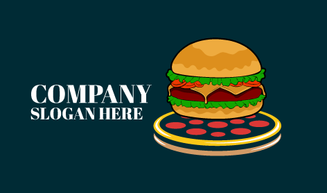 Tomaten-Ketchup-Burger-Logo