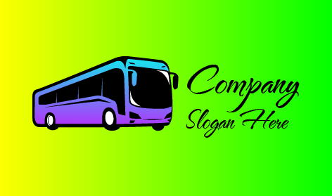 Logotipo Animado De Ônibus Elegante
