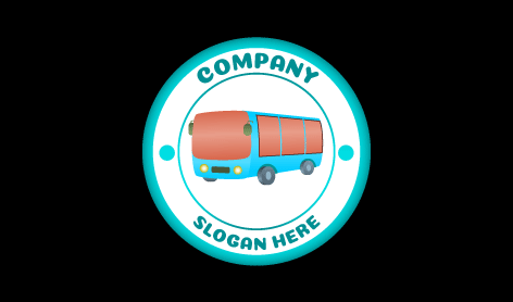 Animated School Bus Logo