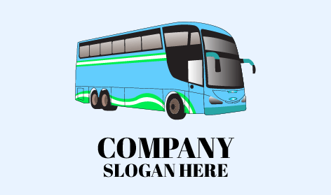 Logo Bus Biru Yang Menarik