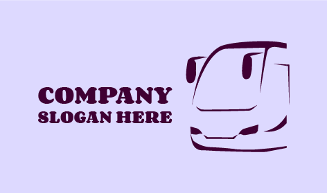 Logo De Bus À Contour Sombre