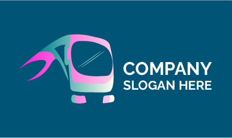 Logo Bus Dua Artikulasi Mengilap