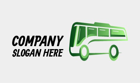 Luxuriöses Grünes Bus-logo