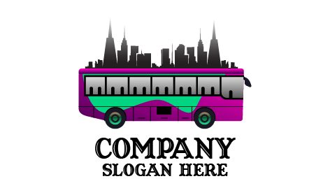 Logotipo De Ônibus Urbano Moderno