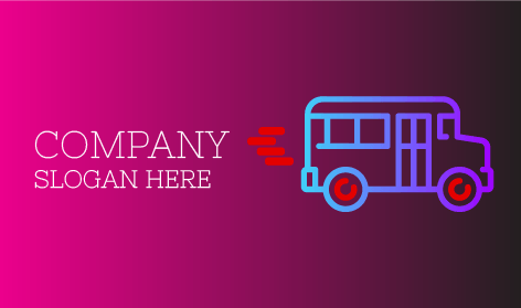 Logo Du Mini Bus Au Néon