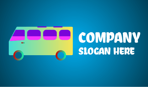 Pastel Colors Bus Logo