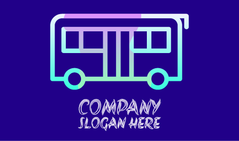 Prototype De Logo De Bus De Transport
