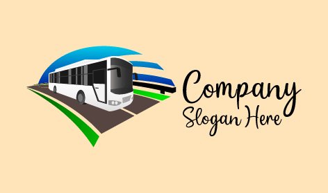 White Roadside Bus Logo