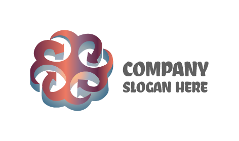 Logo D'entreprise De Recyclage Marron