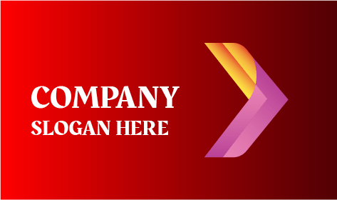 Logo D'entreprise En Forme De Flèche Dégradée