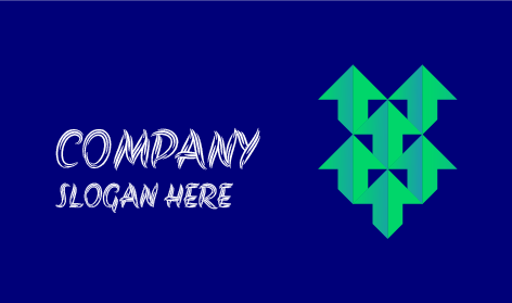 Logo D'entreprise De Groupe De Flèches Vertes