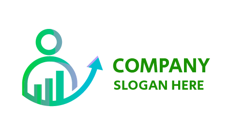 Logo D'entreprise En Croissance Du Marché