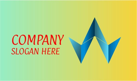 Logo D'entreprise Bleu Minimaliste