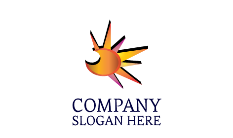 Logo D'entreprise Soleil Brillant