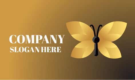 Logo Kupu-kupu Terbang Emas