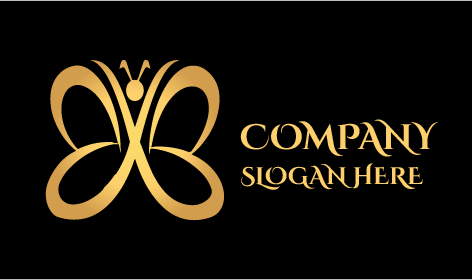 Logo Kupu-kupu Pita Emas