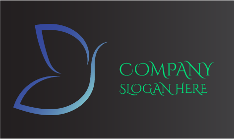 Logo Kupu Kupu Biru Muda