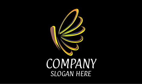 Logo Kupu-kupu Seni Kuning