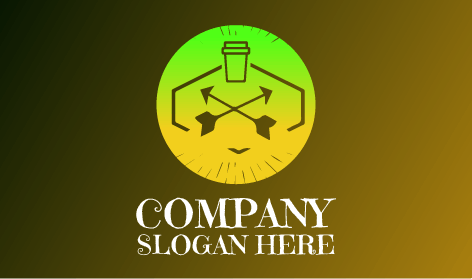 Direções Do Café Logotipo Da Xícara De Café