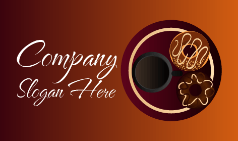 Logotipo Do Café De Biscoitos Assados Em Chocolate