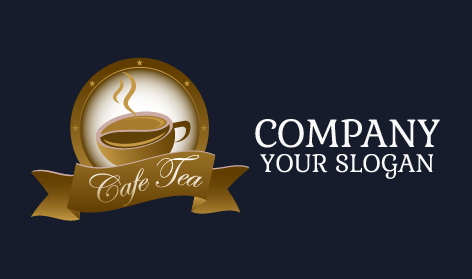 Logotipo Clásico De Cafetería Con Taza