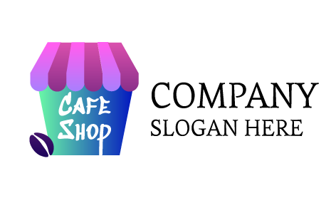 Kahve Dükkanı Kafe Logosu