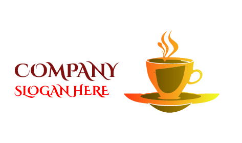 Tazza Sul Logo Del Caffè Piattino