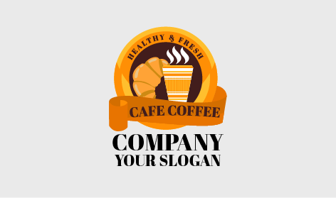 Logotipo De Cafetería De Panadería Fresca