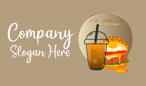 Logotipo De Cafetería De Comida Chatarra