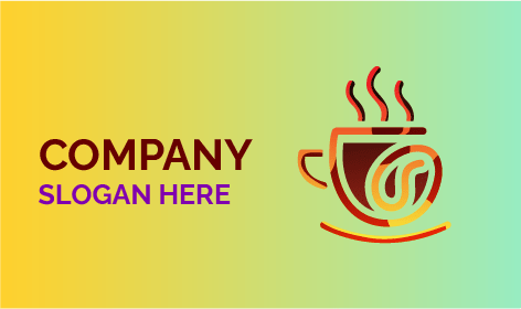 Logotipo Minimalista De Café Con Taza Caliente