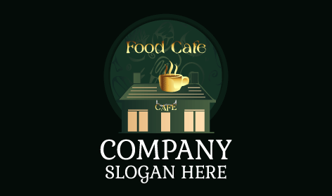 Logotipo Moderno De Cafetería Con Taza De Té