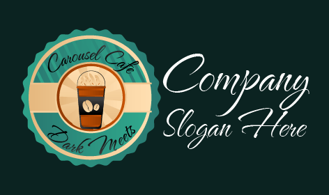 Logotipo Premium Com Monograma Para Café