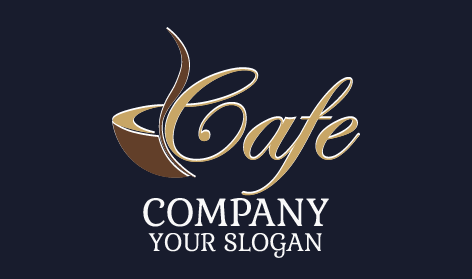 Elegante Logotipo De Cafetería Con Marca Denominativa