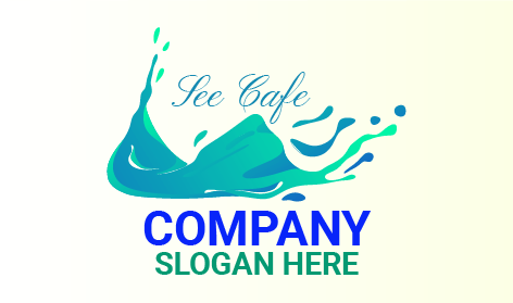Logotipo De Café De Bebidas Derramadas