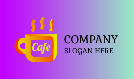 Logo Quadrato Del Caffè Della Tazza Di Caffè