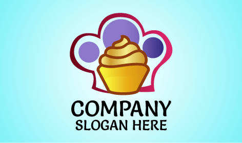 Baking Enthusiast Cake Logo
