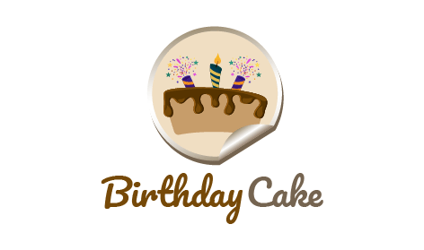 Logo Ai Kue Ulang Tahun Bergambar Stiker