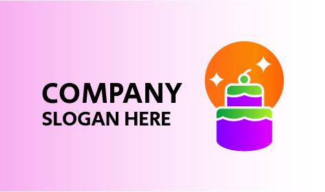 Bright Circular Cake Logo