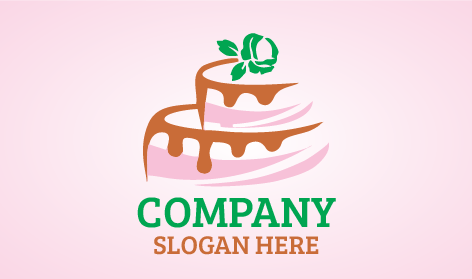 Chocolate Topped Strawberry Cake Logo