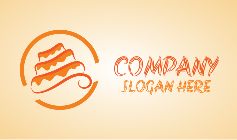 Delicious Flan Cake Logo