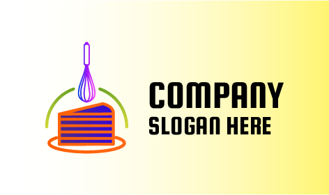 Purple Whisk Cake Logo