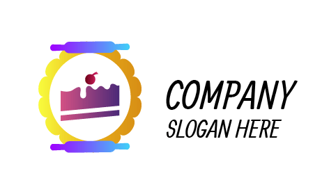 Banner Con Logotipo De Pastel Con Rodillo