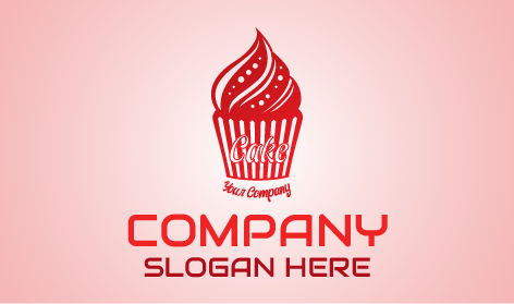 Strawberry Cone Cake Logo