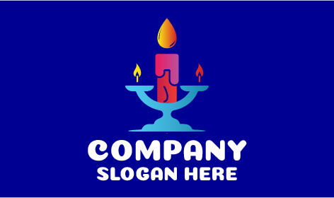 Aesthetic Candle Decor Logo