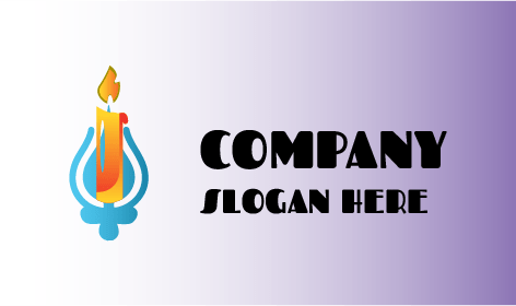 Blue Drop Candle Logo