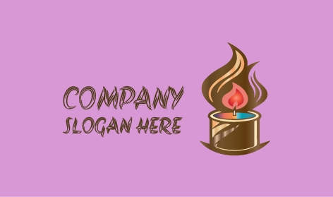 Brown Tin Candle Logo