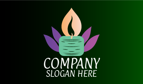 Lotus Flower Candle Logo