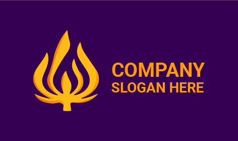 Modern Torch Candle Logo