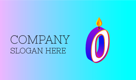 Number Zero Candle Logo