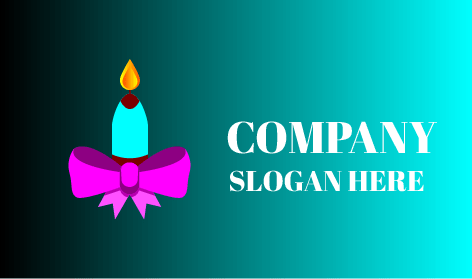 Purple Bow Candle Logo